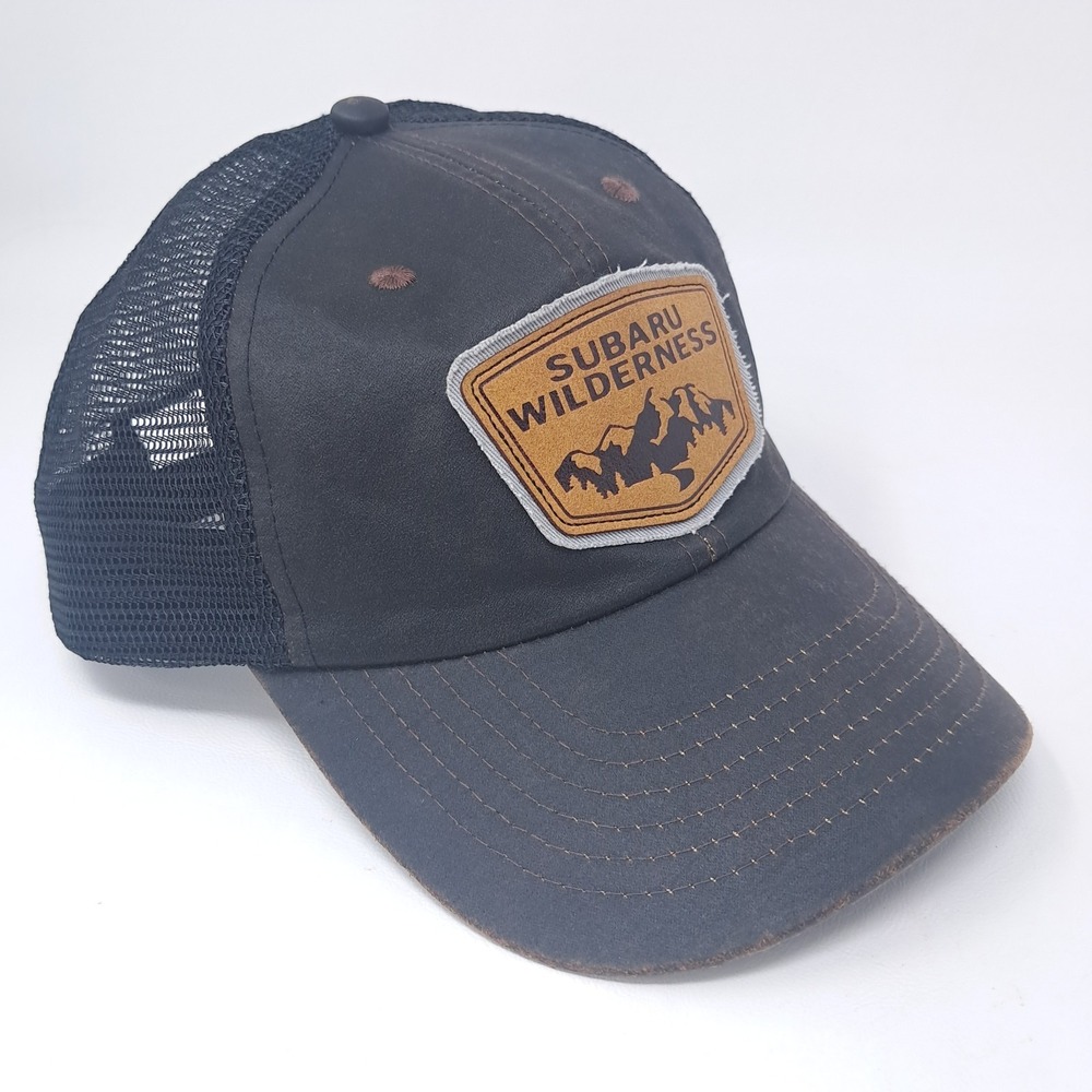 Subaru Wilderness Hat Cap Adjustable Trucker Mesh Snapback Black OSFA